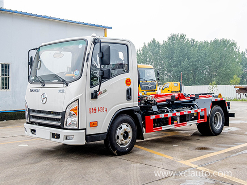 Dayun 5 square hook arm garbage truck